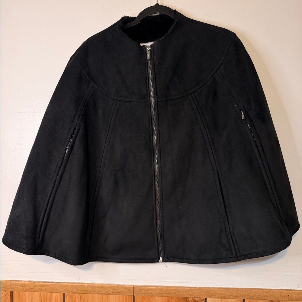Calvin Klein Black Cape Jacket